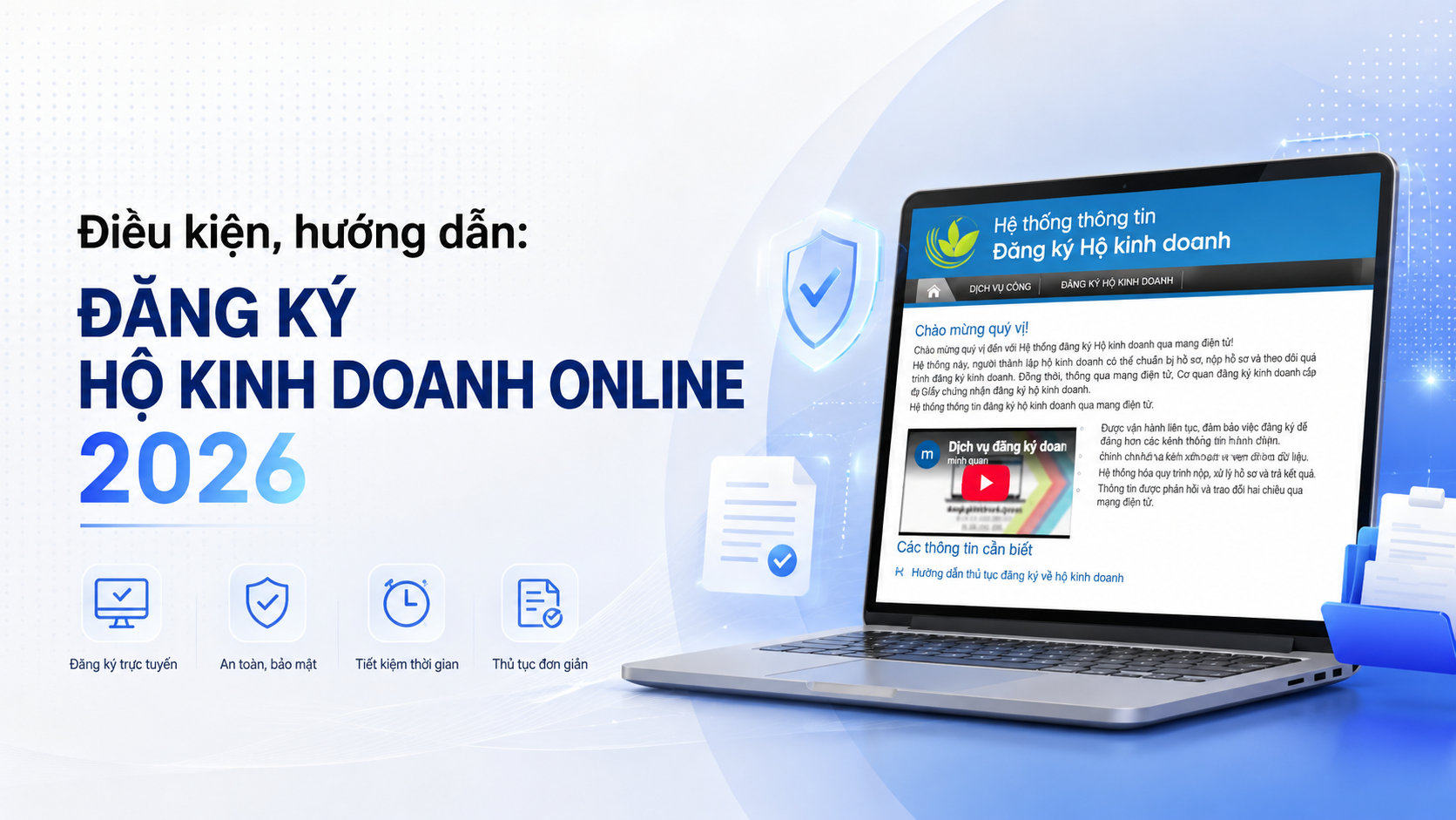 Điều kiện và hướng dẫn đăng ký hộ kinh doanh online năm 2026 mới nhất