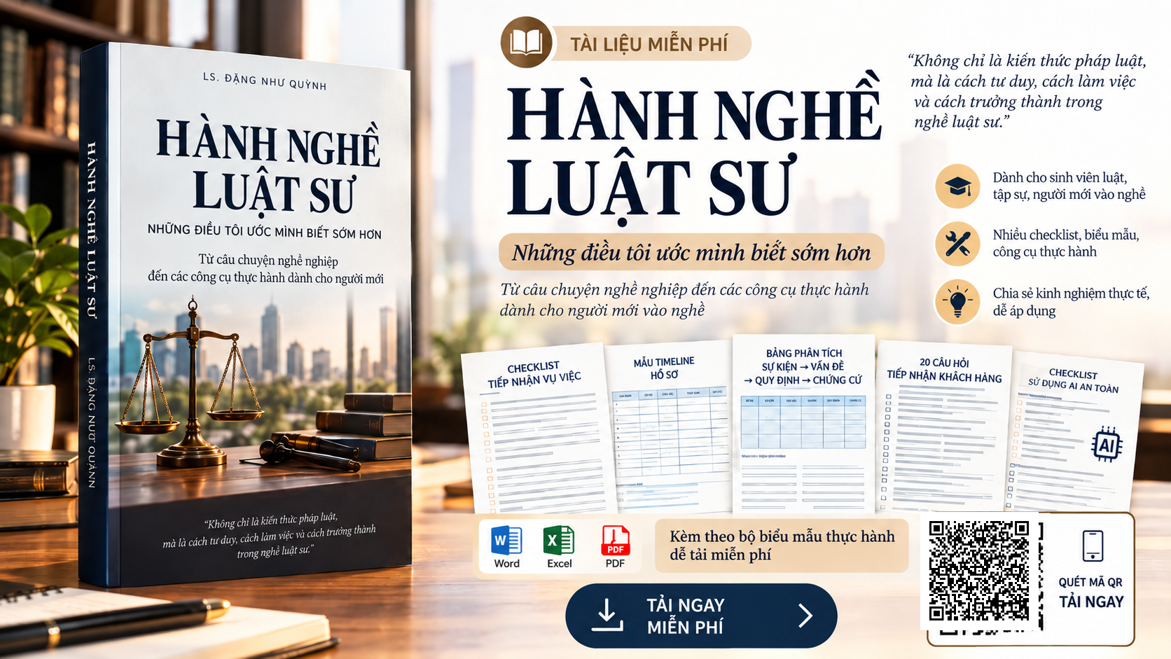 TẶNG MIỄN PHÍ TÀI LIỆU “HÀNH NGHỀ LUẬT SƯ”