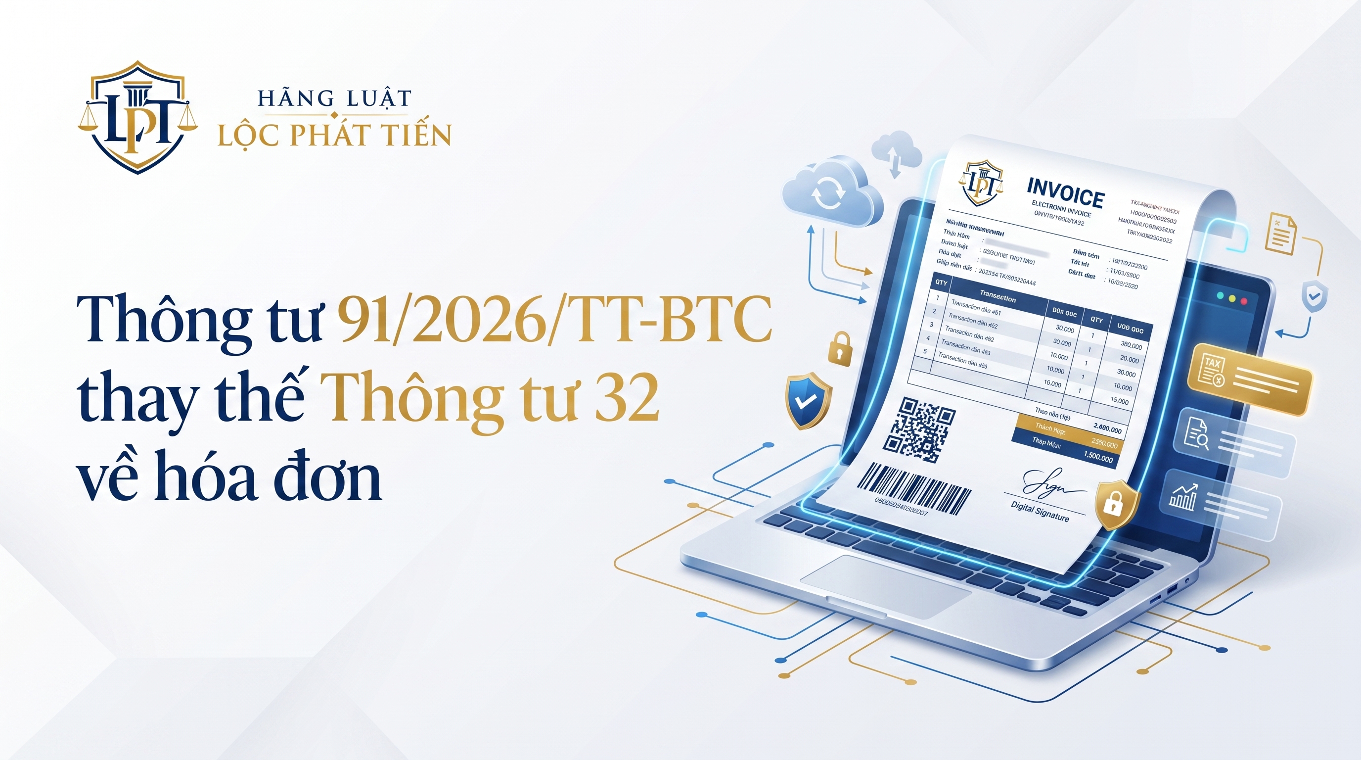 Thông tư 91/2026/TT-BTC chính thức thay thế Thông tư 32/2025 về hóa đơn điện tử, chứng từ điện tử từ ngày 01/7/2026