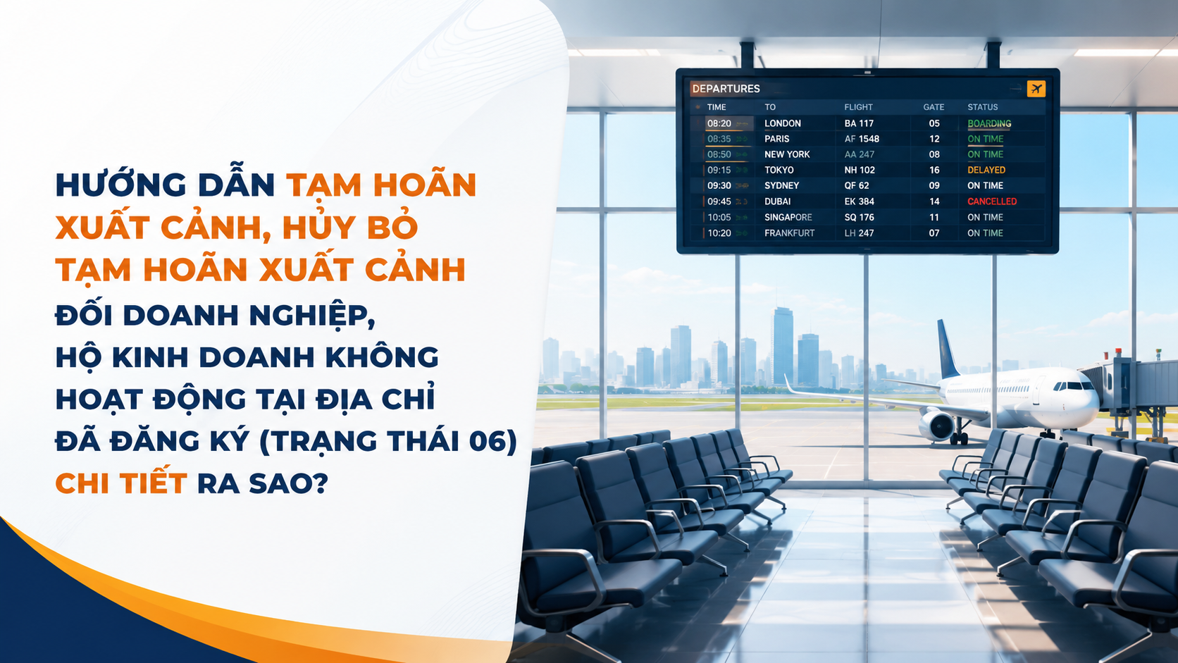 Trạng thái mã số thuế 06: Doanh nghiệp, hộ kinh doanh có thể bị tạm hoãn xuất cảnh